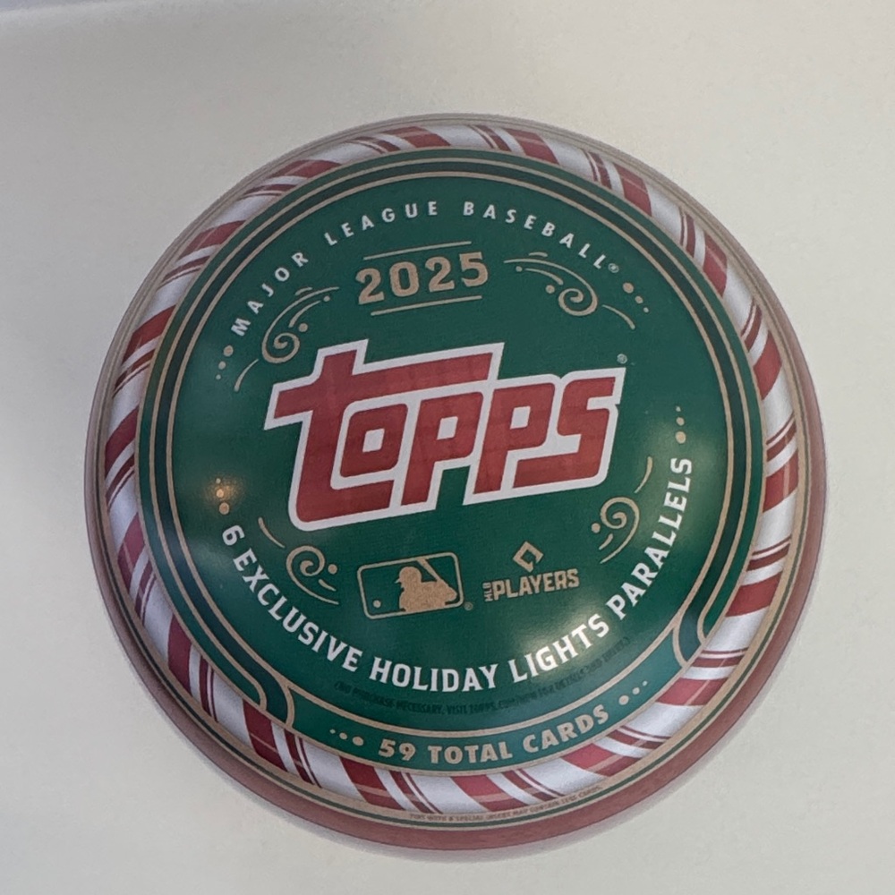 2025 Topps Holiday MLB Baseball Collector Tin - NEW & SEALED